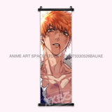 Anime BLEACH Figures Posters Kurosaki Ichigo Wall Art Scrolls Picture Kuchiki Rukia Home Decor Canvas Japanese Hanging Painting