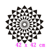 Geometric illusion lotus art wall sticker