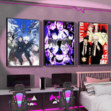 J-Jujutsu KaisenS anime Poster Versatile HD Waterproof Wall Art Self-Adhesive Decor for Any Space Ideal Gift