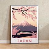 Rainy Tokyo Japanese Woodblock Tea Emple Print  Anime City Poster Wall Art Decor Gift Living Room Bedroom Decorative Pictures