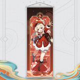 Xiao Yelan Kazuha Hutao Genshin Impact Scroll Canvas Wall Hanging Painting Home Decor Anime Poster Wall Art Room Decoration