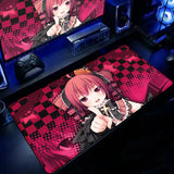 Cute Anime Girl K-Kasane Teto Mousepad Large Gaming Mouse Pad LockEdge Computer Keyboard Desk Mat PC Cabinet Tablepad XXL Mats
