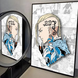 Anime T-Tokyo R-Revenger Painting Calligraphy High-Quality Cotton Canvas Poster Wall Art for Living Room Modern  House Decor