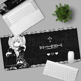 New DEATH NOTE Misa Amane Mousepad Black Pretty Anime Girl Mouse Pad Non-slip Gamer Keyboard Notebook Desk Mat PC Computer Table