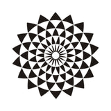 Geometric illusion lotus art wall sticker