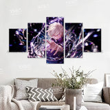 Anime Jujutsu Kaisen Character 5PCS Home Decor Canvas Paintings Pictures Wall Art Printed Poster No Frame Artwork Living Room