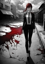 Popular Anime Chainsaw Man Makima Aesthetic Canvas Painting Poster Wall Art Picture Room Decoration