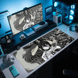 Comic Chainsaw Man XXL Mouse Pad Anime reze Gamer Makima Gaming Accessories 400x900mm Large Keyboard Desk Mat Computer Keyboard