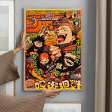 Japanese Anime J-Jujutsu K-Kaisen Poster Sticky Wall Art Printing Waterproof Home Living Bed Room Bar Aesthetic Decor