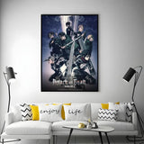 Anime A-Attack on TitanS Poster Versatile HD Waterproof Wall Art Self-Adhesive Decor for Any Space Ideal Gift