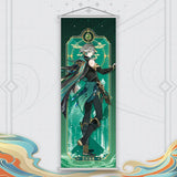 Xiao Yelan Kazuha Hutao Genshin Impact Scroll Canvas Wall Hanging Painting Home Decor Anime Poster Wall Art Room Decoration