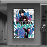 cool anime t-Tokyo Revengers Poster Versatile HD Waterproof Wall Art Self-Adhesive Decor for Any Space Ideal Gift