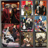 T-Tokyo Revengers Anime Poster HD PVC Wall Art - Waterproof Self Adhesive Mildew Resistant For Home Office Bar