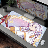 HD New Kawaii Girl Frieren At The Funeral Mouse Pad XXL 800x400mm Mausepad Large Laptop Gaming PC MousePad Rubber Anime Desk Mat