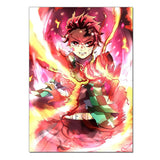 Anime Demon Slayer Poster for Wall Art Wallpaper Kimetsu No Yaiba Picture Print Canvas Painting Home Kawaii Room Decor Aesthetic
