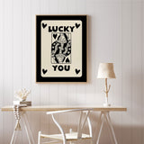 Poker Abstract Living Room Wall Art Decorative Canvas Painting Core
