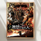 A-Attack On Anime T-Titan Poster High Quality Print Waterproof Wall Art Sticker For Bar Living Room Decor Gift