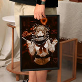 Anime My Hero Academia Himiko Toga Poster Self-adhesive Art Waterproof Paper Sticker Coffee House Bar Room Wall Decor