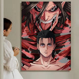 A-A-Attack On T-T-Titan S-s-Season Anime Painting Calligraphy HD Waterproof Canvas Poster Art: Aesthetic Wall Decor Home