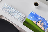 Lucky Star Mouse Pad Anime Mousepad Konata Izumi Mouse Mat Pad for Computer Mouse Peds Cute  Carpet  Kawaii Rug Blue Desk Mats