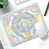 Pink Magic Small Mouse Pad Gaming Laptops Mousepad Gamer Carpet Keyboard Mat Desk Protector Anime Cartoon Mause Pads 18X22CM