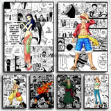 ONE PIECE Poster Canvas Painting Monkey D. Luffy Home Decoration No Frame Anime Wall Art Home Decor Picture Children's Gift