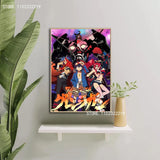 Gurren Lagann Anime Canvas Wall Art x  Modern Home Decor Poster for Bedroom or Living Room Personalized Gift Stylish Family Deco