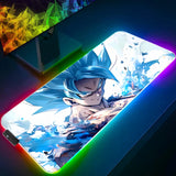 LED Mouse Pad Dragon Ball Backlight Gaming Accessories PC Computer Keyboard Gamer RGB Desk Mat alfombrilla xxl HD Anime Mousepad