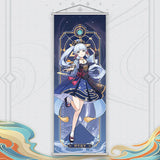 Xiao Yelan Kazuha Hutao Genshin Impact Scroll Canvas Wall Hanging Painting Home Decor Anime Poster Wall Art Room Decoration