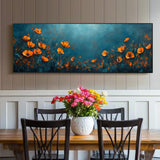 Abstract Floral Handmade Oil Painting On Canvas Wall Art Decoration Original Flowers For Home Bedroom Head Of A Bed Decor Rolled Frameless Unstretched Painting