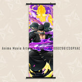 Japanese Hot Classic Anime One Piece Luffy Hanging Scrolls Painting Interior Home Decor Wall Art Poster Canvas Print HD Picture