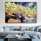 Bandai Classic Anime Dragon Ball HD Poster Goku Gohan Vegeta Piccolo Friza Retro Canvas Painting Print Wall Art Children Gift