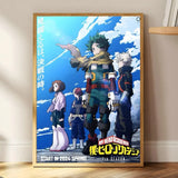 M-My Hero Academia Anime Painting Calligraphy HD Print Art Core – Unframed, Vibrant Wall Art, Ideal for Home