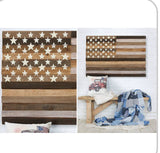 National Flag Flat Noodles Wood Wall Art Wooden Crafts