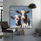 Art Watercolor Cow Picture Wall Painting Living Room