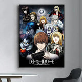 Hot Anime Death Note Canvas Prints Poster Figure Ryuk Yagami Raito L Misa Amane Wall Art Home Decoration Art Poster Fans Gifts