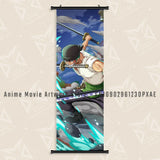 Japanese Hot Classic Anime One Piece Luffy Hanging Scrolls Painting Interior Home Decor Wall Art Poster Canvas Print HD Picture
