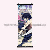 Demon Slayer Hanging Painting Home Decor Kamado Tanjirou Wall Art Anime Poster Uzui Tengen Canvas Scrolls Pictures Living Room