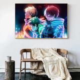 My Hero A-Academia Poster Anime Canvas Painting Wall Art Print Picture for Boy Bedroom Home Decor Cuadros