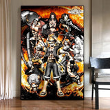 Anime One Piece Monkey D. Luffy Poster Canvas Painting Living Room Bedroom Entrance Cafe Wall Art Painting Room Decor HD Picture