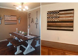 National Flag Flat Noodles Wood Wall Art Wooden Crafts