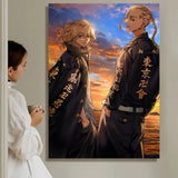 Anime T-Tokyo Revengers Painting Calligraphy HD Waterproof Canvas Art: Aesthetic Wall Decor Home,Bar & More