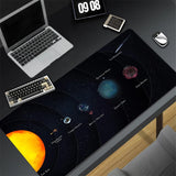 Mouse Pad Black And White Anime Keyboard Pad Laptop Outer Wilds Solar System Desk Mat PC Gaming Accessories Mousepad XXL Carpet
