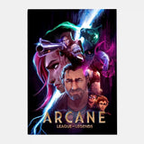 Anime Game Arcane Jinx Main Art Poster Aesthetic Canvas Painting Posters and Prints Wall Art Picture For Living Room Decoration