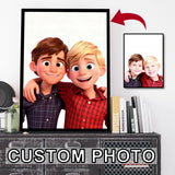 Personalized Custom Anime Canvas Printing Poster for Portrait Photo Cartoon art prints Wall Art Home Decor Gifts-unframed