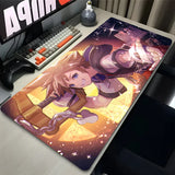 Mouse Pad Anime Black Extended Desk Mat PC K-kingdom H-hearts Keyboard Pad Laptop Gaming Accessories Table Play Mat XXL Mousepad