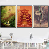 Japanese Anime Spirited Away Totoro Canvas Painting Posters and Prints Wall Art Picture For Living Room Decoration