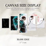 5pcs Anime Demon Slayer Kamado Tanjirou Character Canvas Wall Art Print Pictures Poster Home Decoration Room Frameless Paintings
