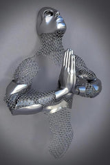 Metal Statue Art Canvas Romantic Abstract Poster Interior Home Decor Wall Painting