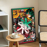 My Hero A-academia Classic Anime Anime Posters Sticky Decoracion Painting Wall Art White Kraft Paper Wall Decor
